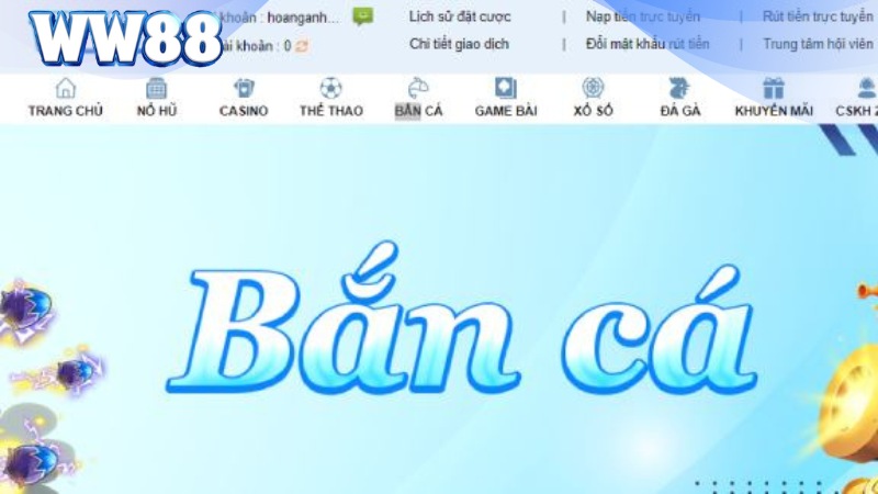 Bắn Cá WW88 - Thỏa Mãn Đam Mê Săn Cá Đổi Thưởng 3 Bắn cá tại WW88 cực dễ