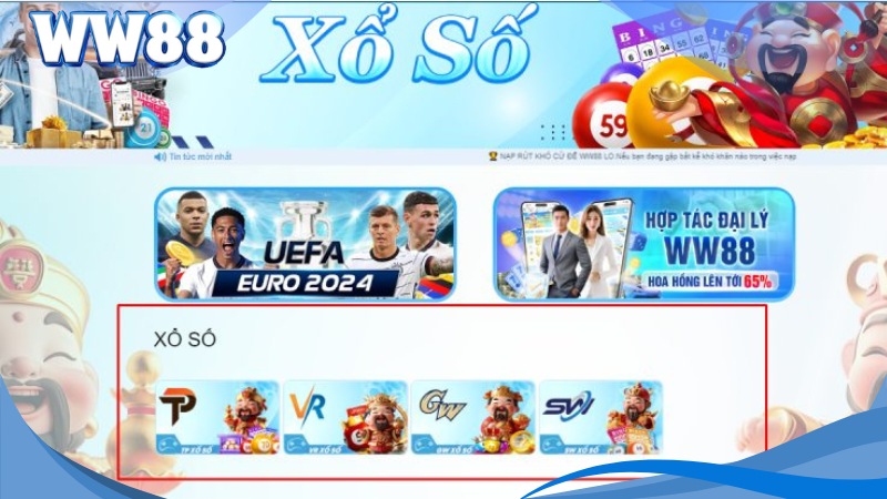 Xổ Số WW88 - Khám Phá Thế Giới Của Những Con Số Kỳ Bí 2 Đa dạng sảnh chơi xổ số WW88